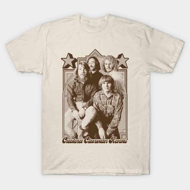 Creedence Clearwater Revival /\/ Original Vintage Style Fan Artwork T-Shirt by DankFutura